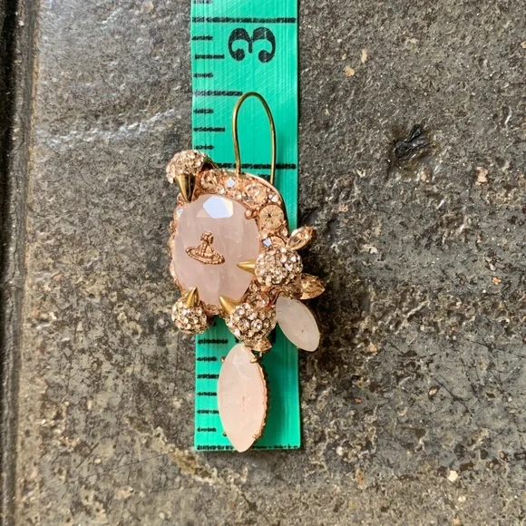 Vivienne Westwood INSANE Rare Claw Series Swarovski Crystal and Stone Earrings - Picture 8 of 11